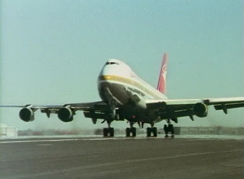 Qantas Wings: Passenger Aircraft Takes to the Air (1980) Stock Footage 228707965