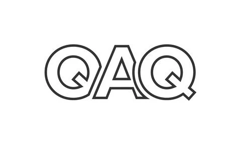 QAQ logo design template with strong and modern bold text. Initial based ve.. Stock Illustration