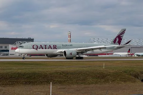 Qatar A350 Stockfoto's