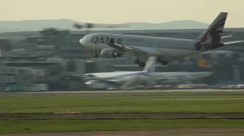 Qatar Airlines Stock Footage 11875770