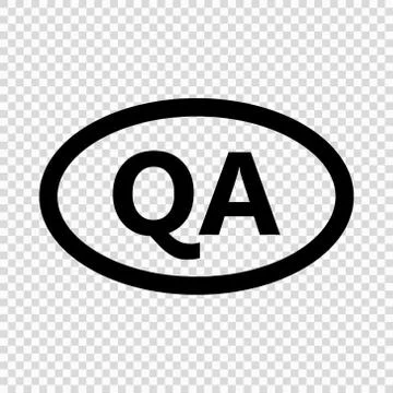 Qatar code symbol. short country name. Domain name Stock-Illustration