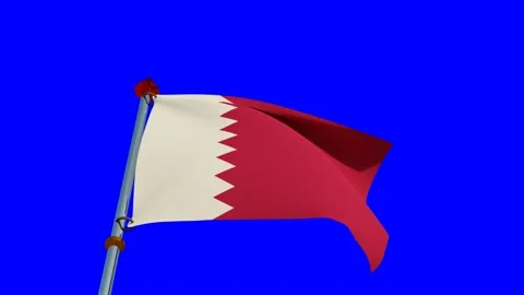 Qatar Flag in 3D Stock Footage 157393253