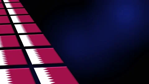 Qatar Flag Animated Background 3d Animat... | Stock Video | Pond5