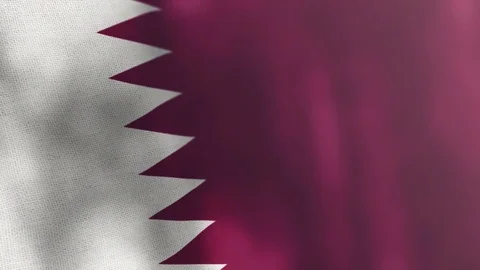 Qatar flag animated 스톡 동영상 80597665