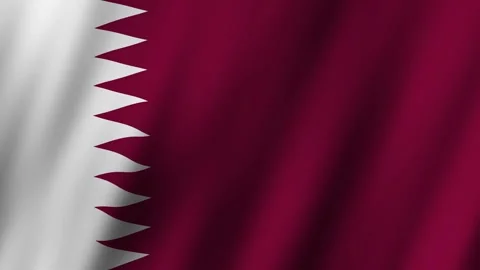 Qatar Flag animation 스톡 동영상 304178972