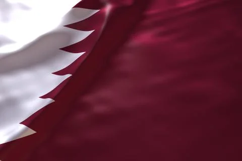 Qatar flag background Stock Illustration