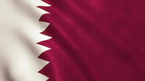 Qatar Flag - Doha Stock Illustration