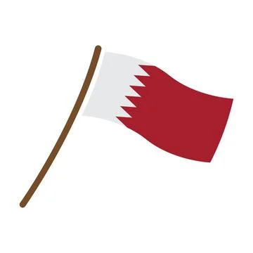 Qatar flag icon vector Stock Illustration