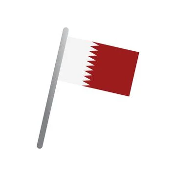 Qatar flag icon vector Stock Illustration