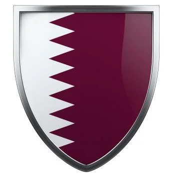 Qatar flag Stock Illustration