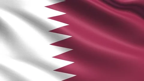 Qatar Flag Stockillustratie