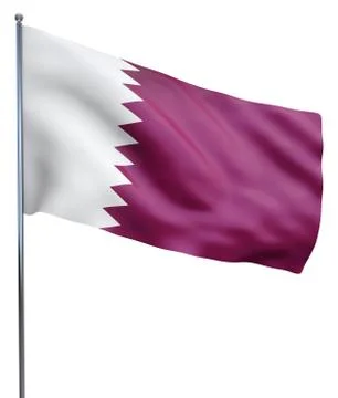 Qatar Flag Image Stock Illustration