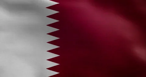 Qatar Flag, Looped Animation. | Stock Video | Pond5