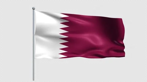 Qatar flag - Pack 1 Stock Footage 342290207