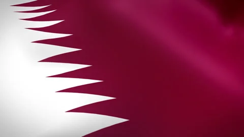 Qatar flag - Pack 2 Stock Footage 342290106