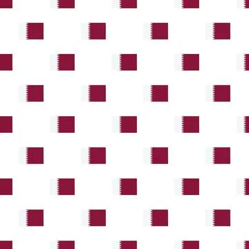 Qatar flag pattern covering a seamless background Stockillustratie