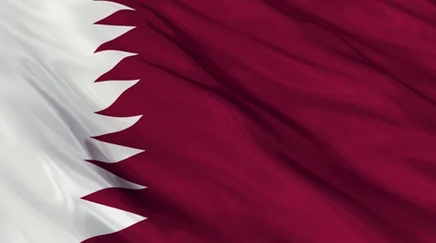 Qatar flag Seamless Vídeo Stock 49086948