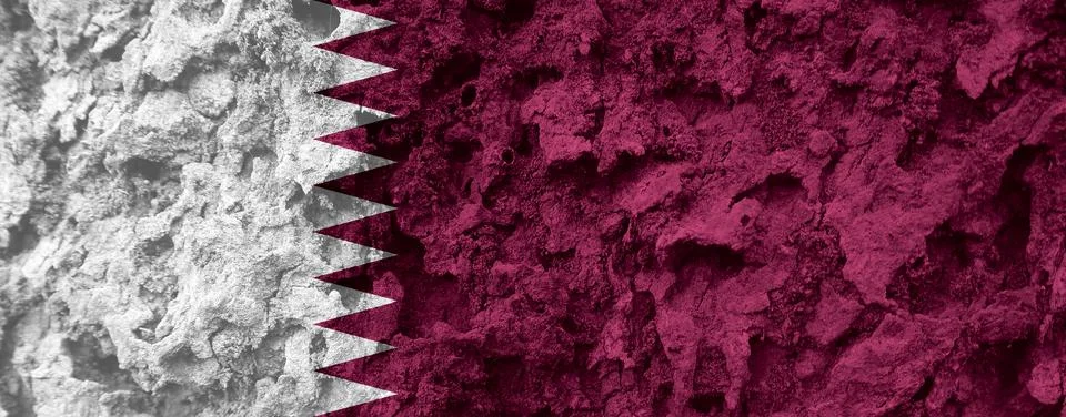 Qatar flag texture as a background Stock Illustration