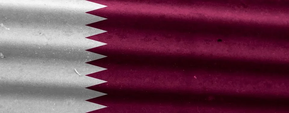 Qatar flag texture as a background Stock Illustration