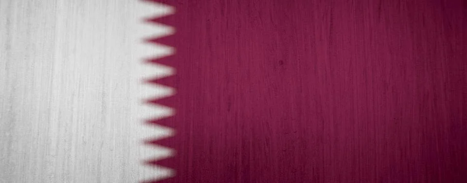 Qatar flag texture as a background Stock Illustration