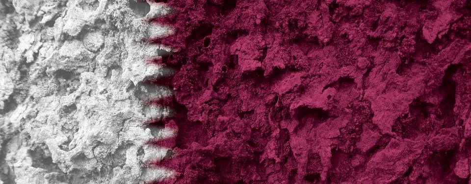 Qatar flag texture as a background Stock Photos