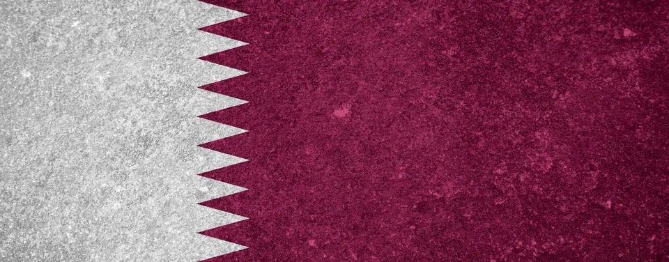 Qatar flag texture as a background Stock Photos