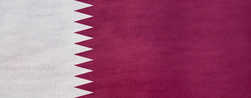 Qatar flag texture as a background Stock Photos