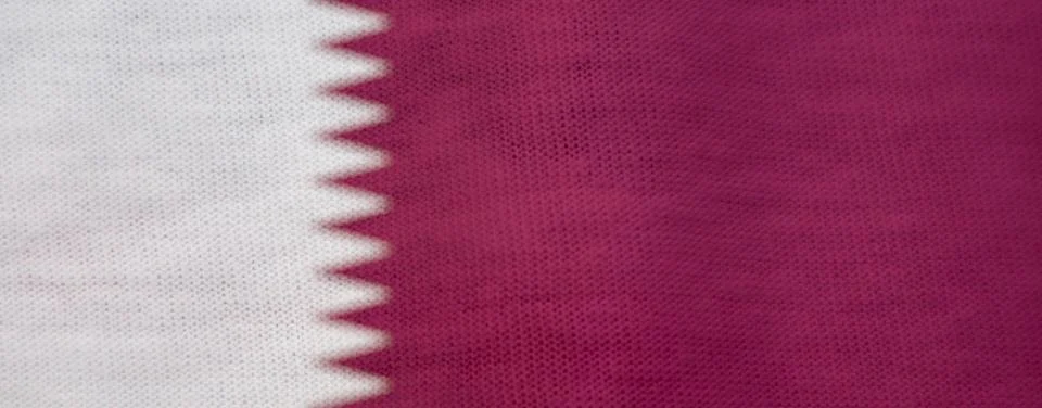 Qatar flag texture as a background Stock Photos