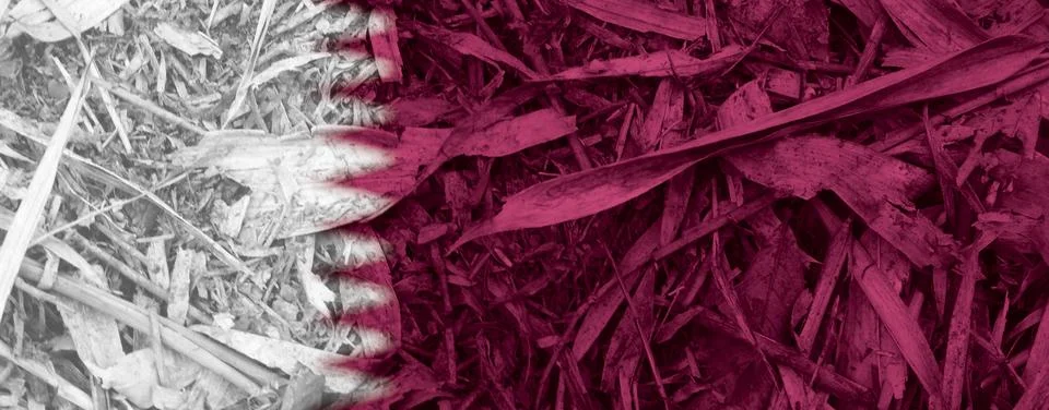Qatar flag texture as a background Stock Photos