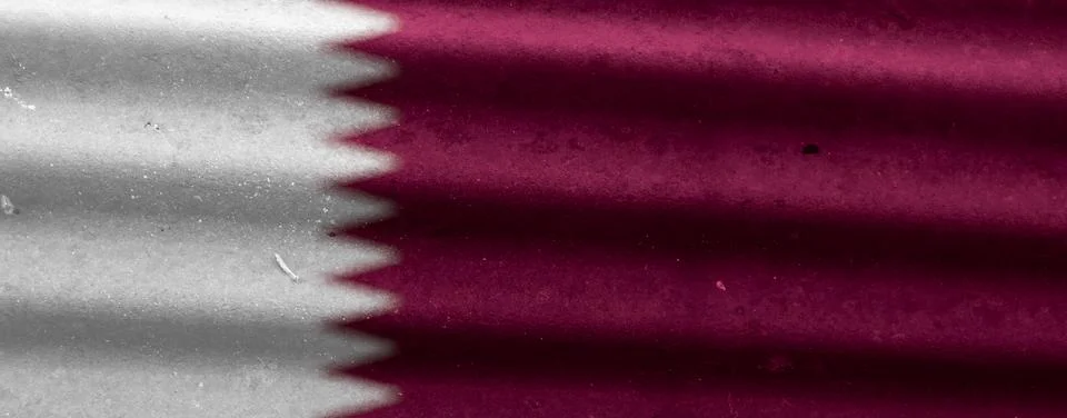 Qatar flag texture as a background Stock Photos