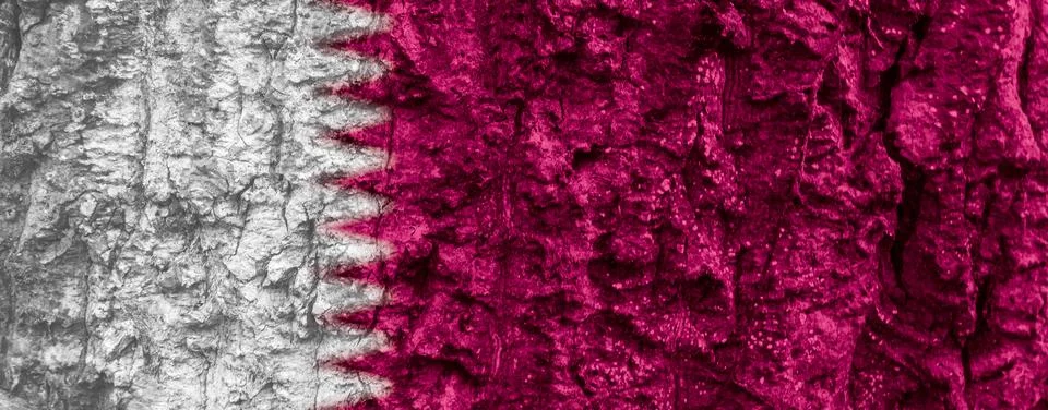 Qatar flag texture as a background Stock Photos