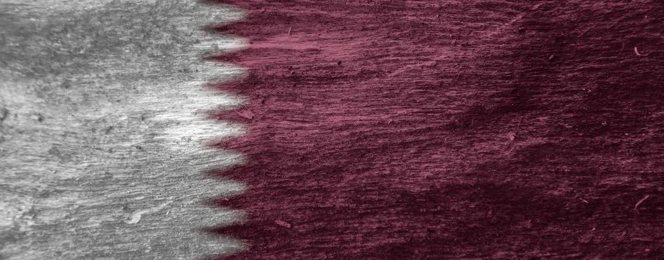 Qatar flag texture as a background Stock Photos