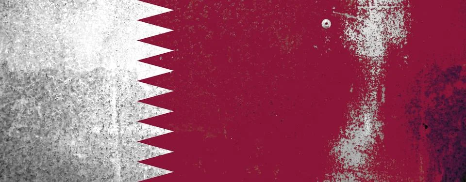 Qatar flag texture as background Stock Photos
