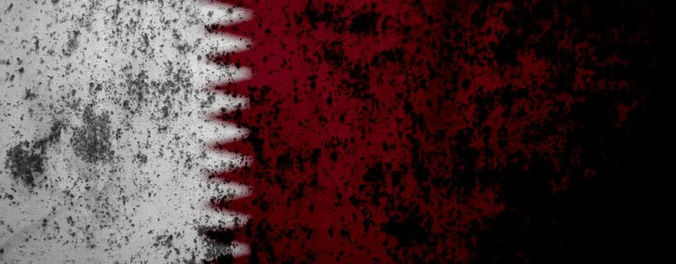 Qatar flag texture as a background Stock Photos