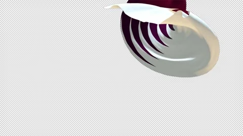 Qatar flag transitions in alpha channel 4k loop Stock Footage 307906383