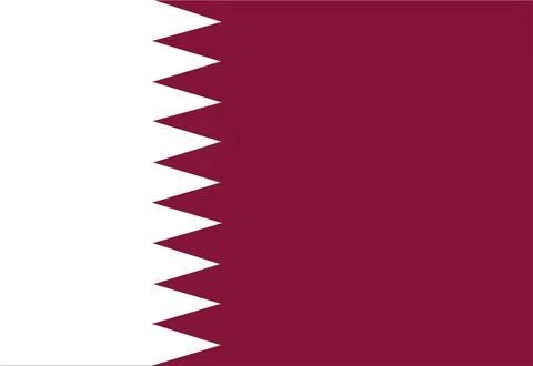 Qatar Flag vector illustration Stock Illustration