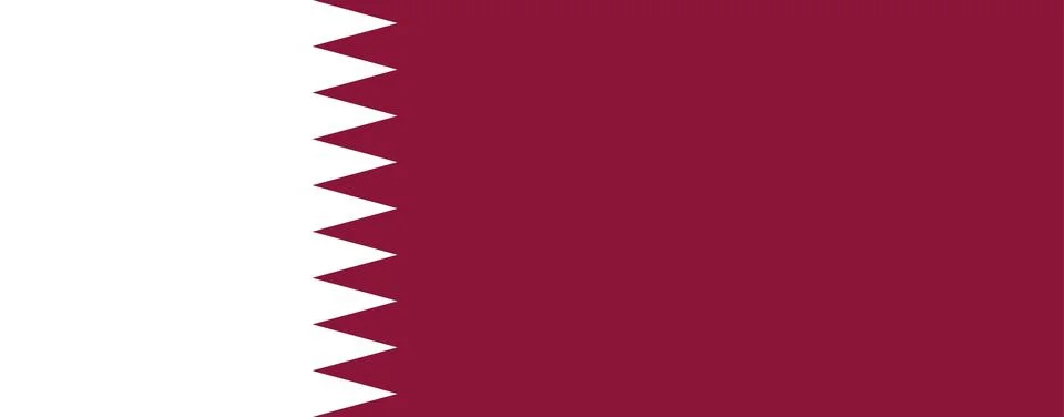 Qatar flag vector illustrator. eps Stock Illustration