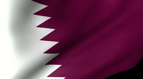 Qatar Flag Waving 스톡 동영상 12229958