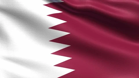 Qatar Looping Flag 4K Stock Footage 108062883