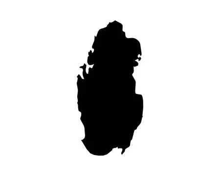 Qatar Map. Qatari Country Map Stock Illustration