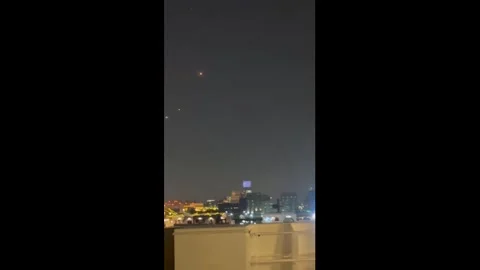 Qatar: Missiles Intercepted Over Doha Port as Sirens Blare During Irans ... Stock Footage 329928357