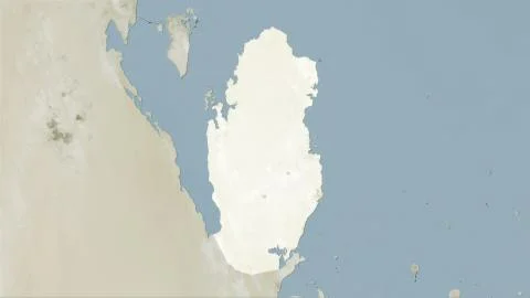 Qatar, satellite B - raw data Stock Illustration