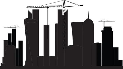 Qatar skyline Ilustración de archivo