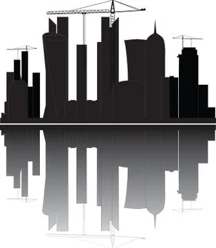 Qatar skyline Ilustración de archivo