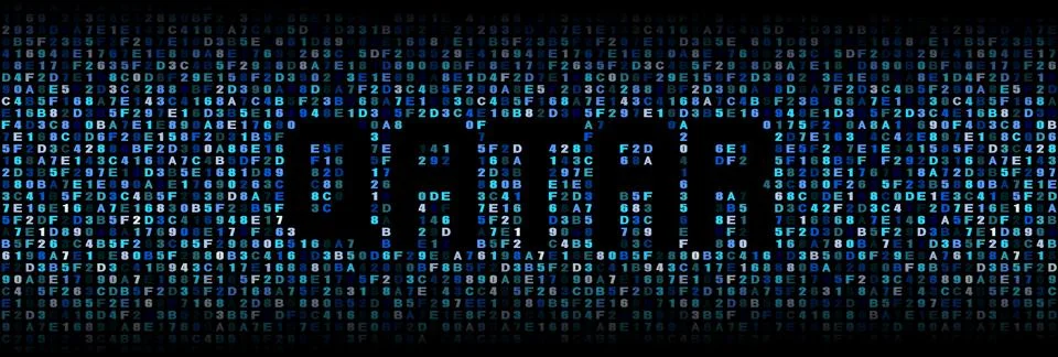 Qatar text on hex code illustration Stock Illustration