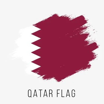 Qatar Vector Flag. Qatar Flag for Independence Day Stock Illustration