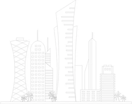 Qatar vector illustration Stock Illustration