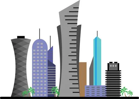 Qatar vector illustration Stock Illustration