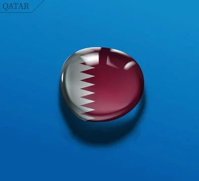 Qatar water drop Stock Illustration
