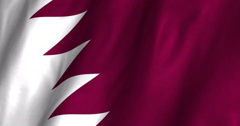 Qatar Waving Flag-4K Stock Footage 46883400
